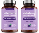 ויטמין Bounty Elderberry Immune - עם Zinc, ויטמין C & Echinacea, מתקדם 5-in-1 בלנדר, Powerful Antioxidant, תומך איזון גוף שלם, non-GMO - 60 קפסולות, 2 Pack