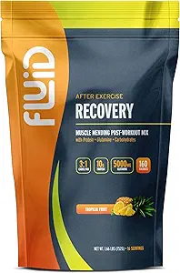Fluid Recovery, Post-Workout drink Mix, Whey Isolate חלבון, L-Glutamine, carbs, All Natural Ingredients, Gluten-Free, Lactose-Free (פרי טורי)