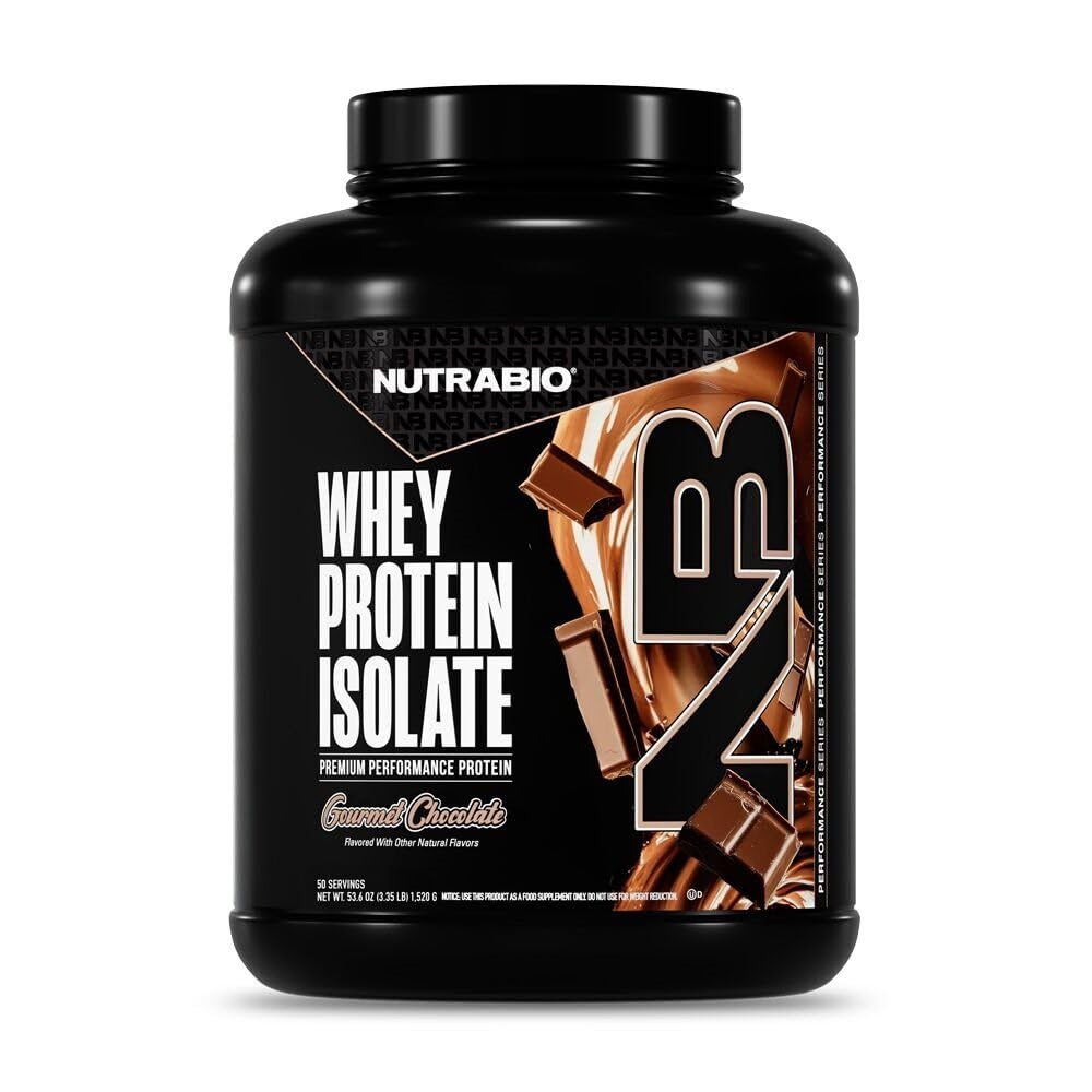NutraBio 100% חלבון Whey חלבון Isolate אבקת חלבון, 25g חלבון עם פרופיל מלא Amino Acid, non-GMO, Soy & Gluten Free, Low Carb, Low Calorie Whey חלבון אבקת, שוקולד הולנדי, 5 Lbs, 5 Lbs.