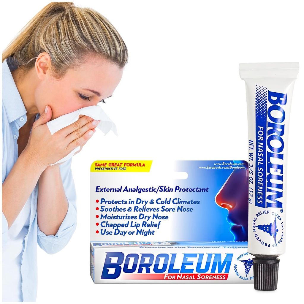 Boroleum for Nasal Soreness, 17 גרמים, 3/5 Ounce Tube