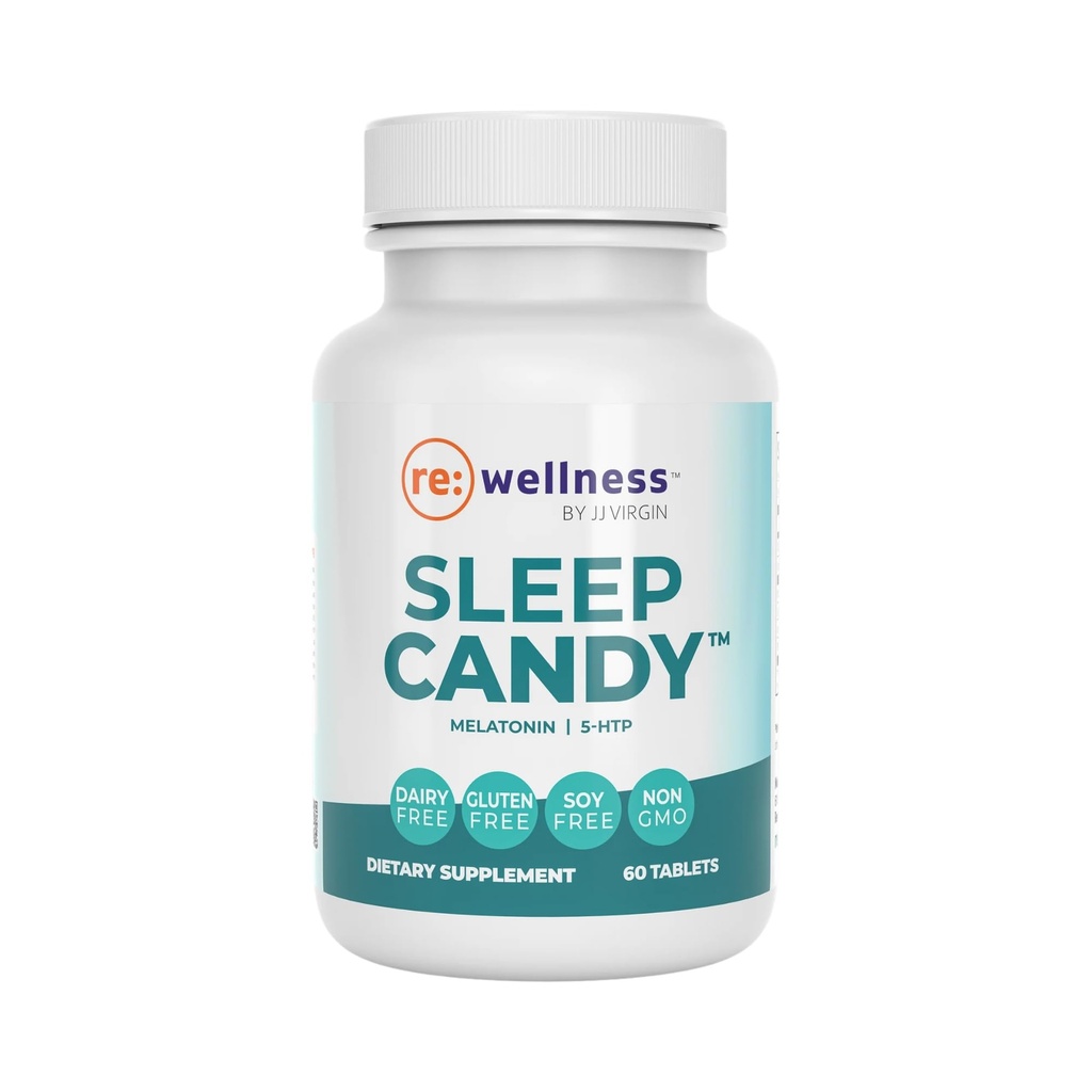 Reignite Wellness על ידי JJ הבתולה | Sleep Candy | Chewable 5-HTP תוספת עם Inositol, ויטמין B6, Melatonin & L-Theanine for Adults