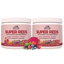 COUNATE FARMS Super Reds, Energyzing Polyphenol Superfood, מעל 40 פירות סופר וברדס, אנטיקסידנטים חזקים ופוליפנולים, תומך באנרגיה, תומך ב Circulation, 40 משרתים, ברי מעורב