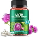 Liver Cleanse & Detox Pills for Liver Health Fix - with Milk Thistle Extract, Dandelion Root, ג'ינג'ר, Beetrootאבק & ויטמינים - תמיכה טבעית Liver, 60 קפסולות טבעוניות
