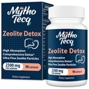 2300 MG Zeolite Detox קפסולות - מופעל Charcoal & Bentonite Clay, Highly Absorbable Full Body, Liver & Gut ניקויse, Zeolite Clinoptilolite (90 קפסולות)