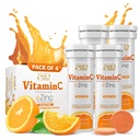SIGNIFY NATURE ויטמין C 1000 מ"ג Effervescent Tablets - תמיכה בשומן VIT C עם תוסף Znc - Sugar-Free & Vegan Formula | Dissolvable ויטמין C Tablet - Water Soluble Fizzy Elixir - 40CT