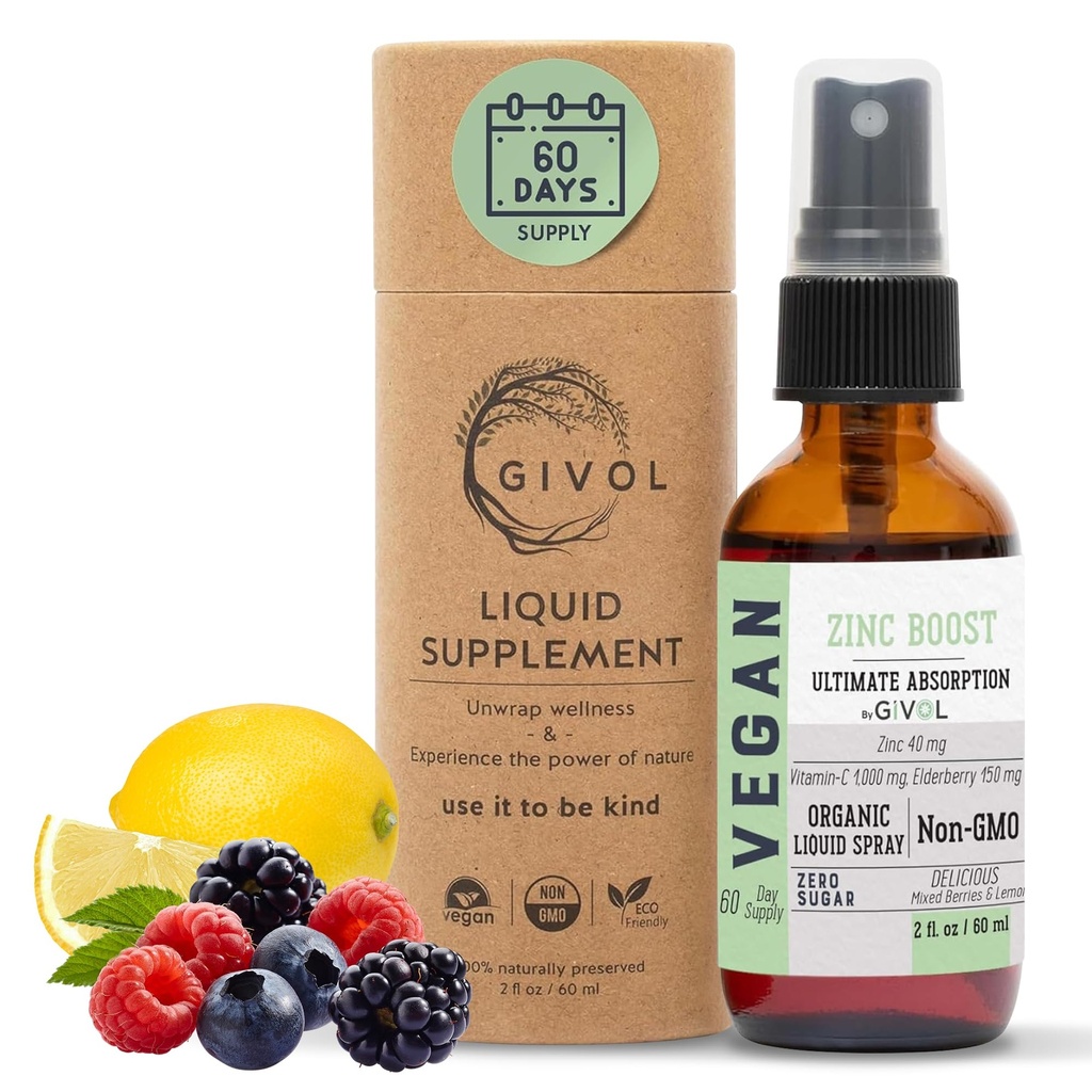 אורגני ZINC Boost Mist 40 מ"ג (Extraחוזק) - סוכר חינם עם Vit C ו-Elderberry לחלץ - נוזל נוזלי לבן עבור ילדים ומבוגרים - Easy Absorption - Non-GMO - 60 מ"ל) 60 ימים אספקה