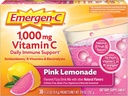 אקסן-C 1000 מ"ג ויטמין C אבקה, עם Antioxidants, B ויטמינים ואלקטרוליטים, תוספי Immunity לתמיכה ב- Immune, Caffeine Free Fizzy Drink Mix Mix, פינק Lemonadeor - 30 Count (Pack of 12)