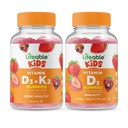 ויטמין D3 + ויטמין K2 ילדים + ויטמין D ילדים, חניכיים Bundle - גדול Tasting, ויטמין תוסף, Gluten Free, GMO חינם, Chewable Gummy