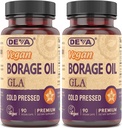 שמן Borage 500 מ"ג, מקור אומגה-6 Fatty Acid GLA (Gamma linolenic Acid), Cold-Pressed & Unrefined, 90 Tablet (Pack of 2)