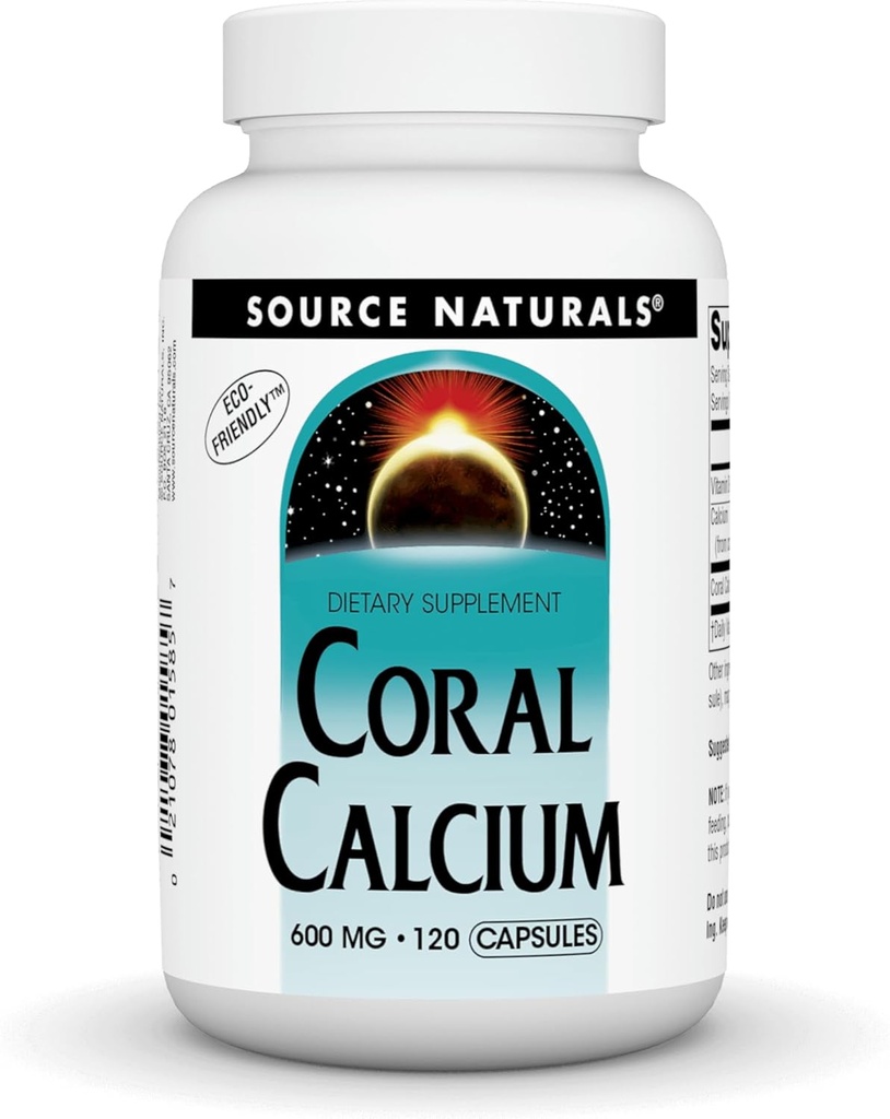 מקור טבעי אלמוג Calcium - 600mg - 120 קפסולות