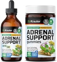 BIO KRAUTER Adrenal Support 60 חניכיים ו- Adrenal Support Tincture 4 Fl. Oz.