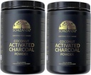 אבקת Charcoal אורגנית הפעילה Charcoal טבעי, טבעוני, אורגני, GMO חינם - בקבוק גדול 25 oz אבקת - 2pack