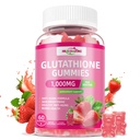 Glutathione תוסף Collagen Gummies: L-Glutamine מכיל ויטמין Marine Collagen ויטמין C, E, D & B12 Glutathione Gummies 1000 מ"ג עבור פורמולה נגד הזדקנות וחיזוק העצמות