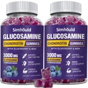 2 Packs Glucosamine Chondroitin חניכיים - 3,000MG תוספת תמיכה משותפת תוספת תוספת תוספת תוספת תוספת תוספת תוספת תוספת תוספת תוספת תוספת תוספת תוספת תוספת תמיכה עם MSM & Elderberry, גמישות, Antioxidant Immidant תמיכה חניכיים למבוגרים, גברים ונשים