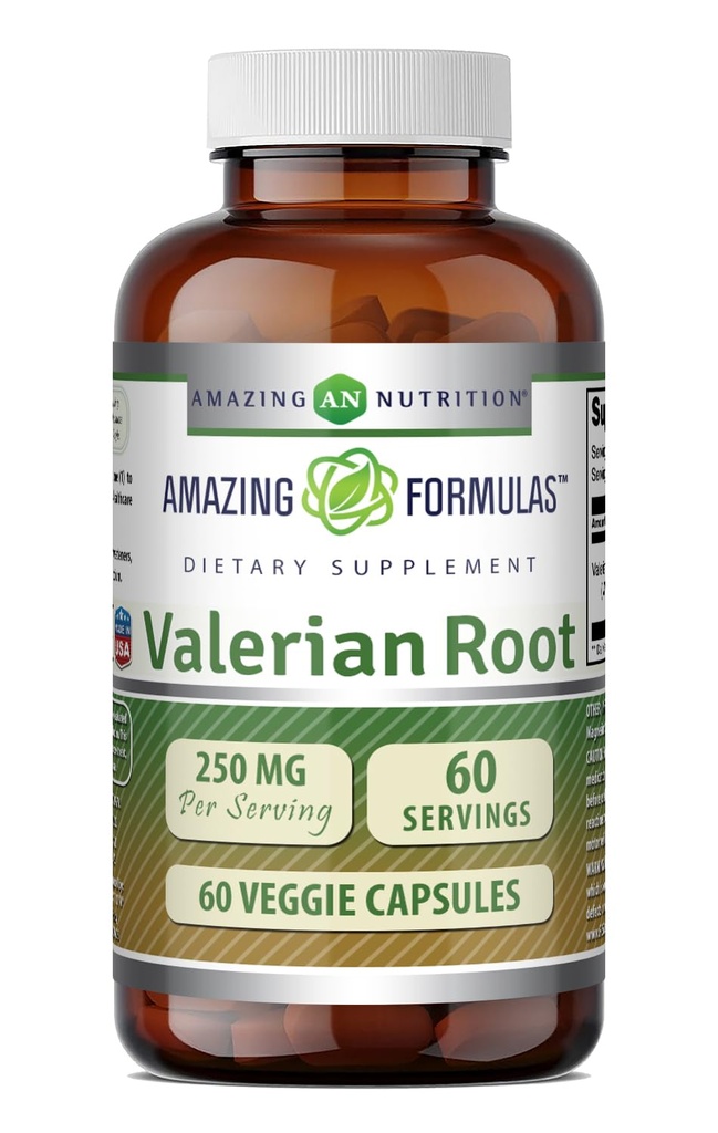 פורמולה מדהימה ולריאן Root 4:1 לחלץ תוסף | 250 Mg | 1000 Mg Equivalent | 60 Veggie קפסולות | Non-GMO | Get Free | Made in USA