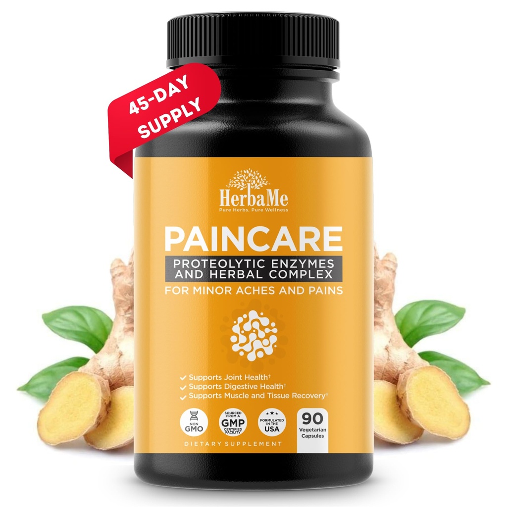 Proteolytic Enzymes תוספת עם Serrapeptase - Devils Claw, 90 קפסולות, מקדם עזרה משותפת, שרירים ו- Tissue Health עם Lasting Mobility, Athletes Post Workout Recovery Support