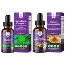 Bundle of Potent נוזל Kava Kava טיפות תוספת עם Kavalactones עבור שינה טובה ו USDA אורגני Ashwagandha טיפות - Ashwagandha שורש לחלץ מתח ותמיכה Mood למבוגרים