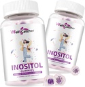 Inositol Gummies Myo-Inositol & D-Chiro Inositol אידיאלי 40:1 Ratio Inositol תוספת עם אומגה 3 3 ויטמין D3 תומך ב- Ovulation מחזור רגיל Grape Flavor 2 Packs
