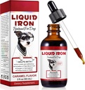 Liquid Iron Supplements for Dogs,LiquiI Iron with Vitamin C and B12,Supports Anemia, Low Enery Levels and Lethargy,Promotes Blood Health, Helps with Formation of Red Blood Cell