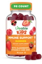 ילדים חיים Immune לתמוך חניכיים | Elderberry ויטמין C ו- Zinc | גדול Tasting Immune Support Supplementberry Gummies for Kids | Kids Elderberry Gummies for Boys, Girls | 90 Gummies