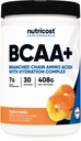 אבקת מזון BCAA + הידרציה (Peach Rings) 30 משרתות - Chained Amino Acids עם תרכובת הידרה - Gluten-Free, non-GMO