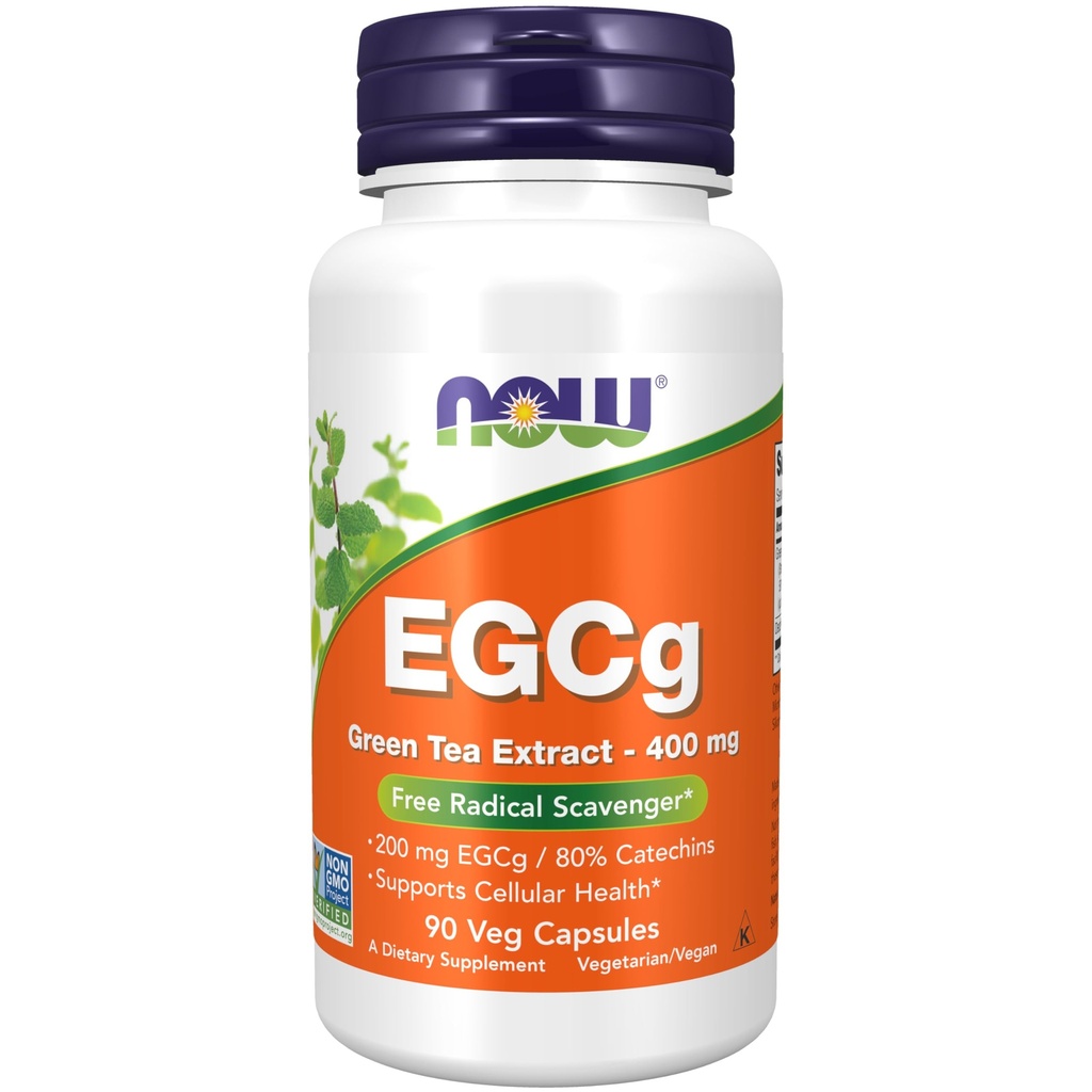 תוספי מזון עכשיו, EGCg Green Tea לחלץ 400 מ"ג, חינם רדיקלי Scavenger *, 90 ואג קפסולות