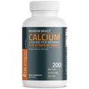 Bronson Calcium 1200 מ"ג Per Serve Plus ויטמין D3 1000 IU High Potency Formula, Non-GMO, 200 טבליות
