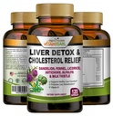 VITAMISAN Liver Cleanse Detox תוספי חלב Thistle-Fennel-Alfalfa-Vitamin B-Artichoke-Dandelion Root Support Men & Women 120s Detox ניקוי ו Boost Immune