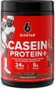 6 Star Casein חלבון אבקת Elite Casein חלבון אבקת אבקת חלבון איטי-Digesting Micellar Casein חלבון אבקת חלבון עבור שריר מקבל שומן משולש אבקת חלבון שוקולד, 2 lbs (26 משרתים) (Package May Vary)