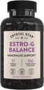 Crystal Star Estro G Balance תוסף (150 קפסולות) - Herbal Menopause Support with Black Cohosh, Rehmannia, Damiana & Licorice - Vegetarian & Non-GMO