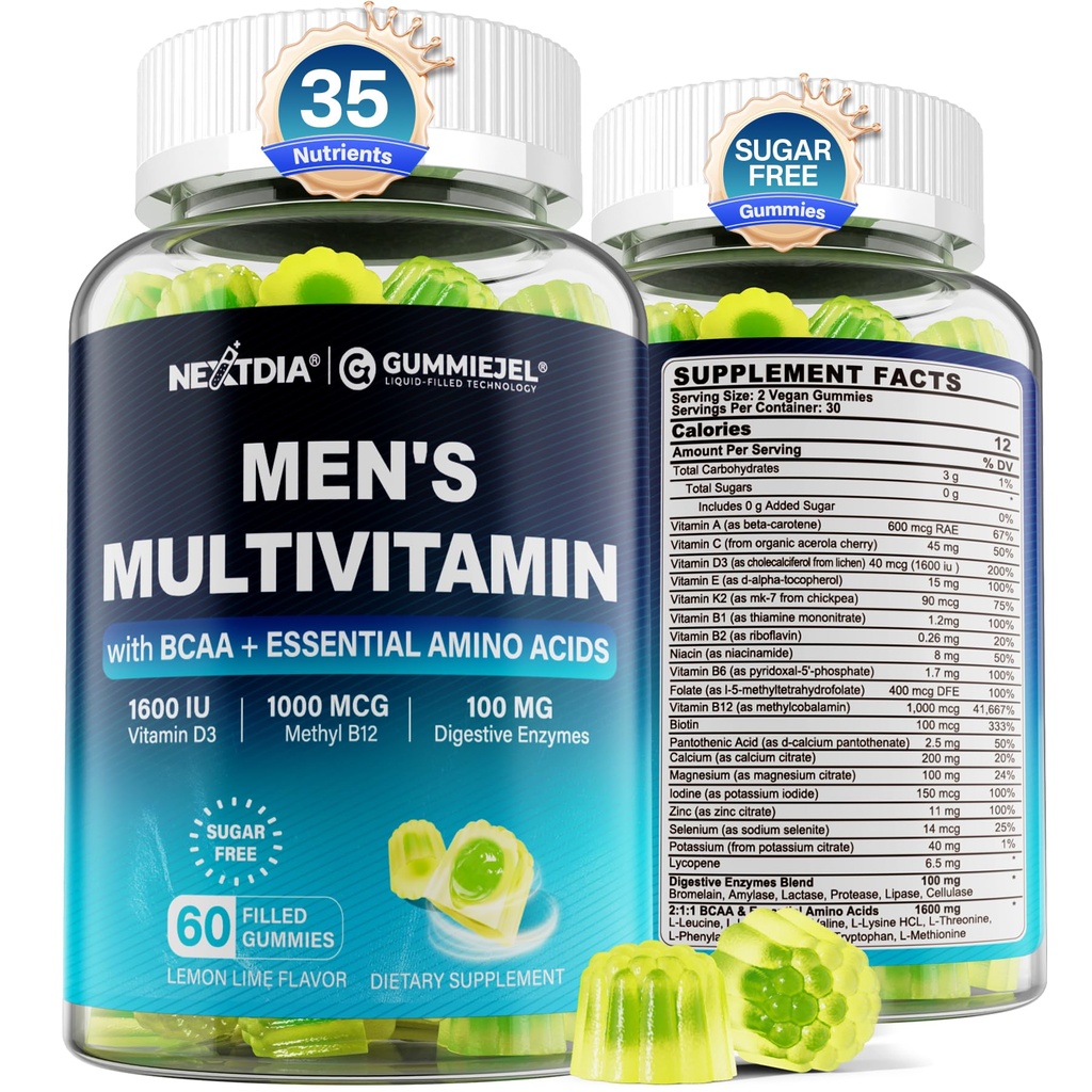 Methylated Multivitamin for Men Gummies, BCAA Amino Acids, Zinc, Daily A C D3 E K2 B Complex, Calcium, מגנזיום, Lycopene, Enzymes - אנרגיה, Immune, שריר סוכר חינם, טבעוני 60Ctsss, מגנזיום, Lycopene, Enzymes - אנרגיה, אנרגיה, Immune, Immune, Immune, שריר סוכר חינם, שרירי סוכר חינם, 60Cts חינם, טבעוני, 60Cts