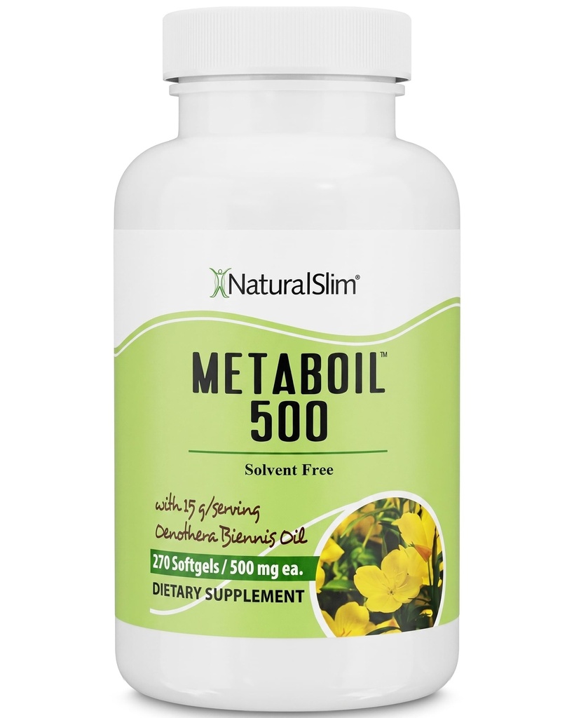 שמן קיץ טבעי פרירוז לנשים 1500 מ"ג משמן קר Pressed - Metaboil 500 GLA תוסף Gamma Linolenic Acid for Women's Health, Metabolism, Heart & Skin Health - 270 Softgels
