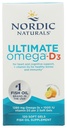 Nordic Naturals Ultimate אומגה-D3, Lemon Flavor - 120 Soft Gels - 1280 מ"ג אומגה 3 + 1000 IU ויטמין D3 - EPA & DHA - מקדם את המוח, הלב והבריאות - 60 משרתים
