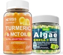 סוכר חינם Turmeric Curcumin 1000 מ"ג חניכיים עם אומגה 3 מלאה חניכיים 1000 מ"ג