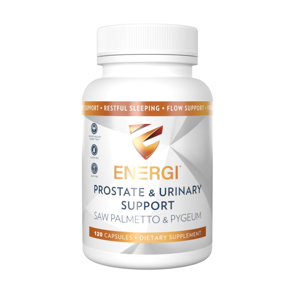 ENERGI Prostate תומך תוספת עם Saw Palmetto עבור גברים ונשים, 200 מ"ג ראה פאלטו, 100 מ"ג תוספת Pygeum, Pumpkin Seed, Prostate Health Supplements, 120 קפסולות