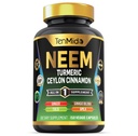 Neem Leaf תוסף - 8in1 פורמולה - בשילוב עם Turmeric, Ceylon Cinnamon, ג'ינג'ר, Tulsi, גינקו בילובה, Amla, Black Pepper - Immune Health Support - 150 קפסולות טבעוניות