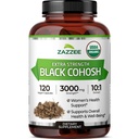 Zazzee USDA אורגני Black Cohosh 10:1 לחלץ, 3000 מ"ג כוח, 120 קפסולות טבעוניות, 4 חודשים אספקה, סטנדרטית ו- Concentrated 10X לחלץ, 100% Vegetarian, All-Natural, non-GMO, המיוצר בארה"ב.