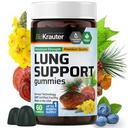 BIO KRAUTER Lung Detox Gummies - 60 צ'יפס טבעוני - Lung ניקויse תוסף W / Vitamin C & Mullein Leaf - Respiratory Support