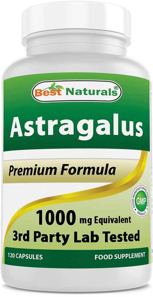 Best Naturals Astragalus קפסולת, 1000 מ"ג, 120 Count