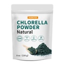 אבקת Chlorella Natural- Chlorophyll אבקה, תומך מערכת החיסון ותפקוד Liver, לשמור על נוער, טבעוני, עשיר בחלבון ווויטמינים טבעוניים, 8 oz.