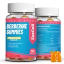 Bberine Gummies עם Ceylon Cinnamon,1200 מ"ג Berberine HCI תוספת עבור Metabolism ותמיכה באנרגיה, טבעוני, Non-GMO ו- Gelatin-Free - 60 הרוזן הרוזן