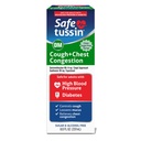 Safetussin DM Cough & Chestungestion, 8 oz, מצפה Mucus הקלה, Cough הקלה סירופ, בטוח עבור מבוגרים עם לחץ דם גבוה וסוכרת