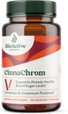 תוספי מזון bioActive Foodsents CinnaChrom Dietary - Chromium Picolinate, Cinnamon כמוסות - רכיבים טבעיים לבריאות כוללת - תוספת ירקות, Gluten-Free, 120 קפסולות