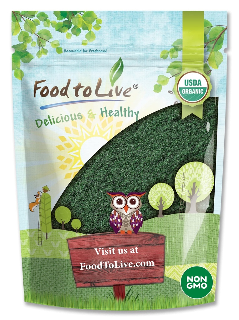 מזון לחיות אורגני ספירולינה אבקה, 1 פאונד - non-GMO, כשר, Raw Blue-Green Algae, טבעוני Superfood, Bulk, non-Irradiated, Pure טבעוני ירוק חלבון, עשיר בוויטמינים ומינרלים, גדול לשתותות נהדר עבור משקאות גדולים עבור משקאות טבעוניים, גדול עבור משקאות גדולים עבור משקאות גדולים עבור משקאות גדולים עבור משקאות גדולים עבור משקאות גדולים עבור משקאות גדולים עבור משקאות גדולים עבור משקאות גדולים.