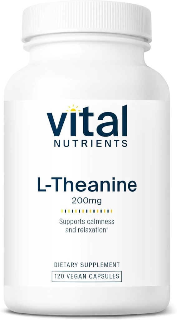 תוספי מזון רעילים L-theanine 200 מ"ג | תוסף טבעוני | L Theanine תומך רמות מתח נורמלי ותפקוד קוגניטיבי* | Gluten, Milk and Soy Free | 120 קפסולות