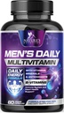 Multivitamin for Men - Advanced Supplement with Full-Spectrum Formula, Essential Vitamins A, C, D, E, & Zinc - High Potency B Vitamins Multi - Men’s Daily Multivitamins - Bottled in USA - 60 Capsules