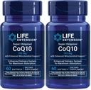 Life Extension Super Ubiquinol CoQ10 עם תמיכה משופרת של Mitochondrial, Potent Heart Health & cell Energy הפקה תמיכה,Ultra-absorbable, gluten-Free, Non-GMO, 100 מ"ג, 60 רכות (Pack של 2)