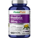 NusaPure Rhodiola Rosea 7,500mg 180 Veggie קפסולות (Non-GMO, לחלץ 30:1, טבעוני & Gluten-Free) Bioperine