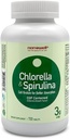 NANOGood Chlorella & Spirulina טבליות 720s - Chlorella, Spirulina, Antioxidants, ויטמינים, עשיר בחלבון, Broken Cell Wall (720 Count)