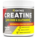 Creatine HMB, אבקת קריאטין עבור גברים ונשים, Micronized Creatine Monohydrate עבור צמיחה שריר ושיקום ועוצמה מוגברת, ביצועים, קריטין HMB עם Glutamine, Gluten חינם, 30 לשרתים.